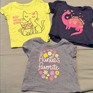 Baby girl 12-18 short sleeve shirts